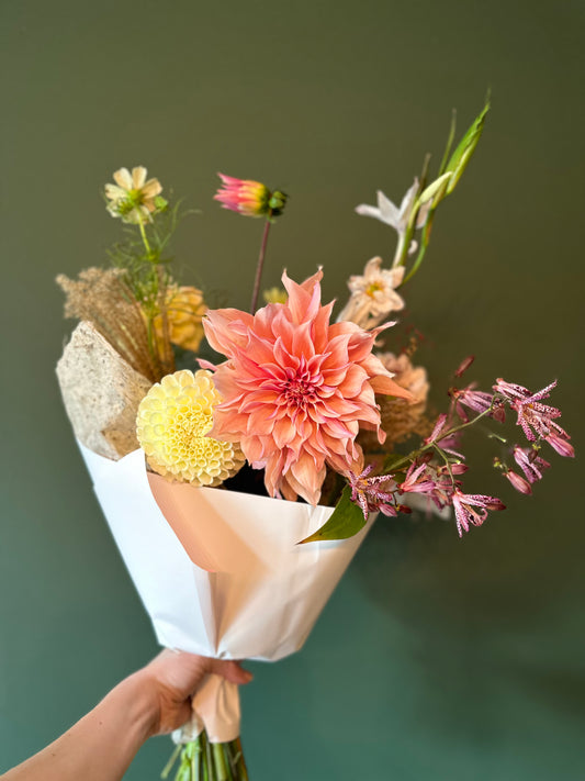 Seasonal Flowers Wrap Bouquet